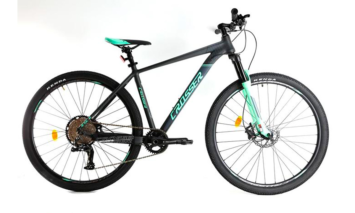 Фотография Велосипед Crosser Solo 5 29" 2021, размер L, Серо-зеленый